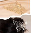 Acessório de cabelo borboleta duo color