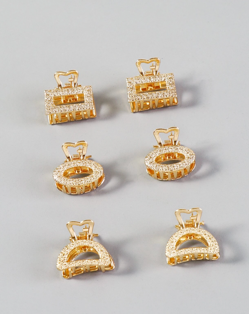 Kit 6 acessórios de cabelo retrô