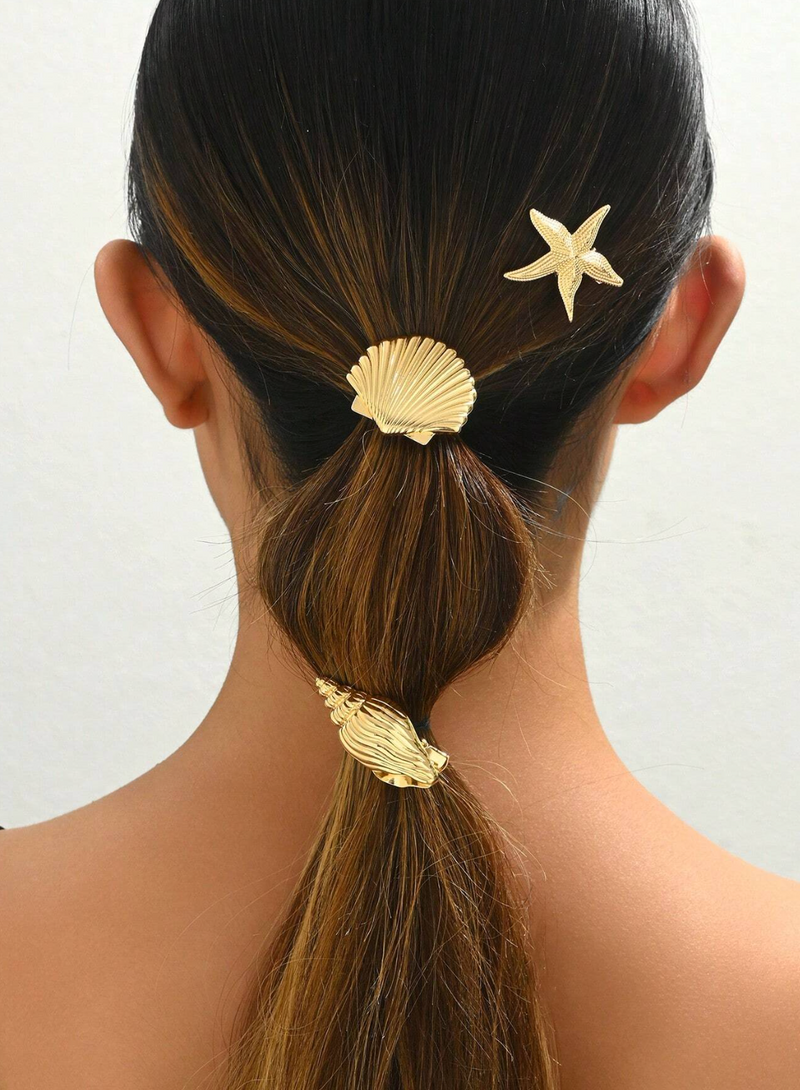 KIT 3 grampos de cabelo retrô