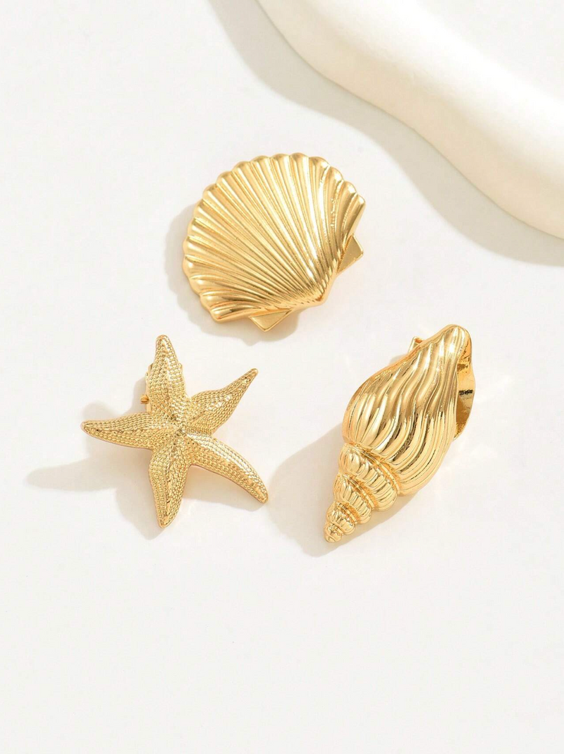 KIT 3 grampos de cabelo retrô