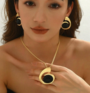 Conjunto em espiral | Brinco + Colar