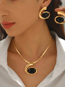 Conjunto em espiral | Brinco + Colar