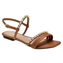 Sandália Feminina com Brilho