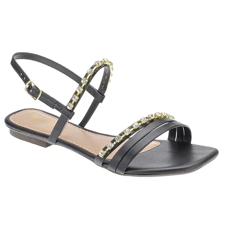 Sandália Feminina com Brilho