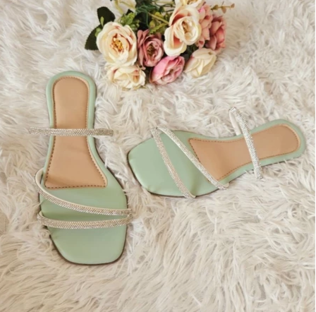 Sandália tiras duo color