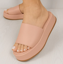 Sandália metalizada