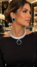 Conjunto de Colar e Brincos Luxo