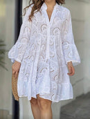 Vestido de Lese com Babados