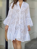 Vestido de Lese com Babados