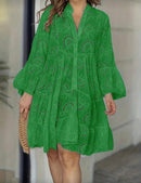 Vestido de Lese com Babados