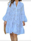 Vestido de Lese com Babados