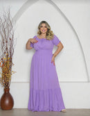 Vestido decote ombro a ombo