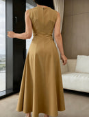 Vestido detalhe botão